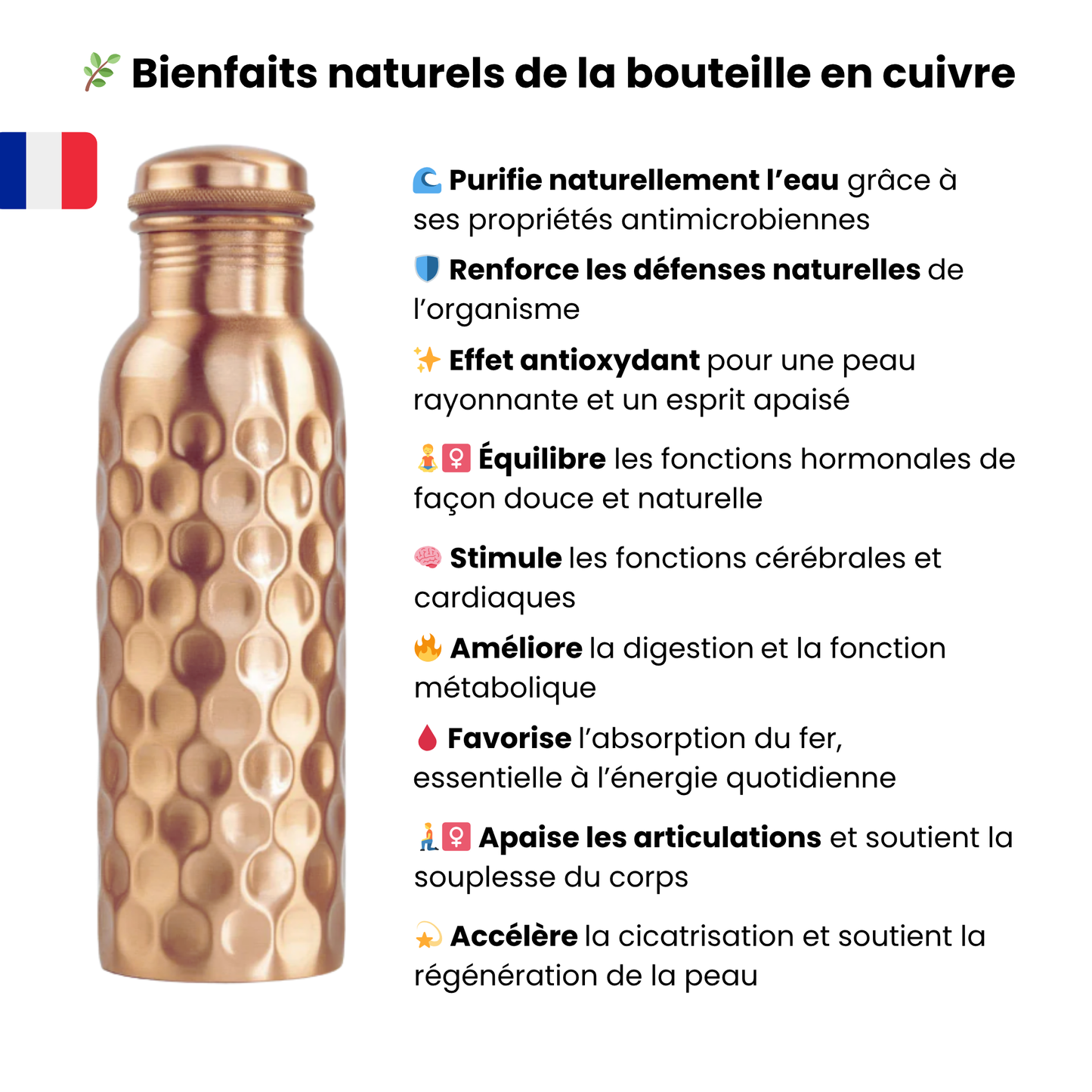 Hammered Copper Bottle Ayurvedic Elegance and Bohemian Spirit.