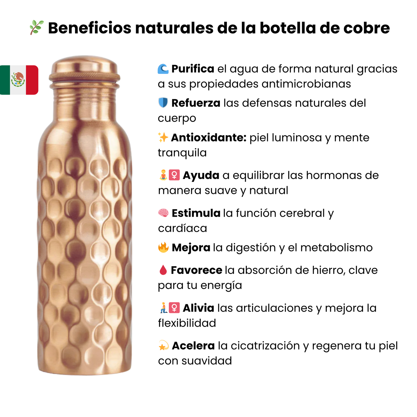 Hammered Copper Bottle Ayurvedic Elegance and Bohemian Spirit.