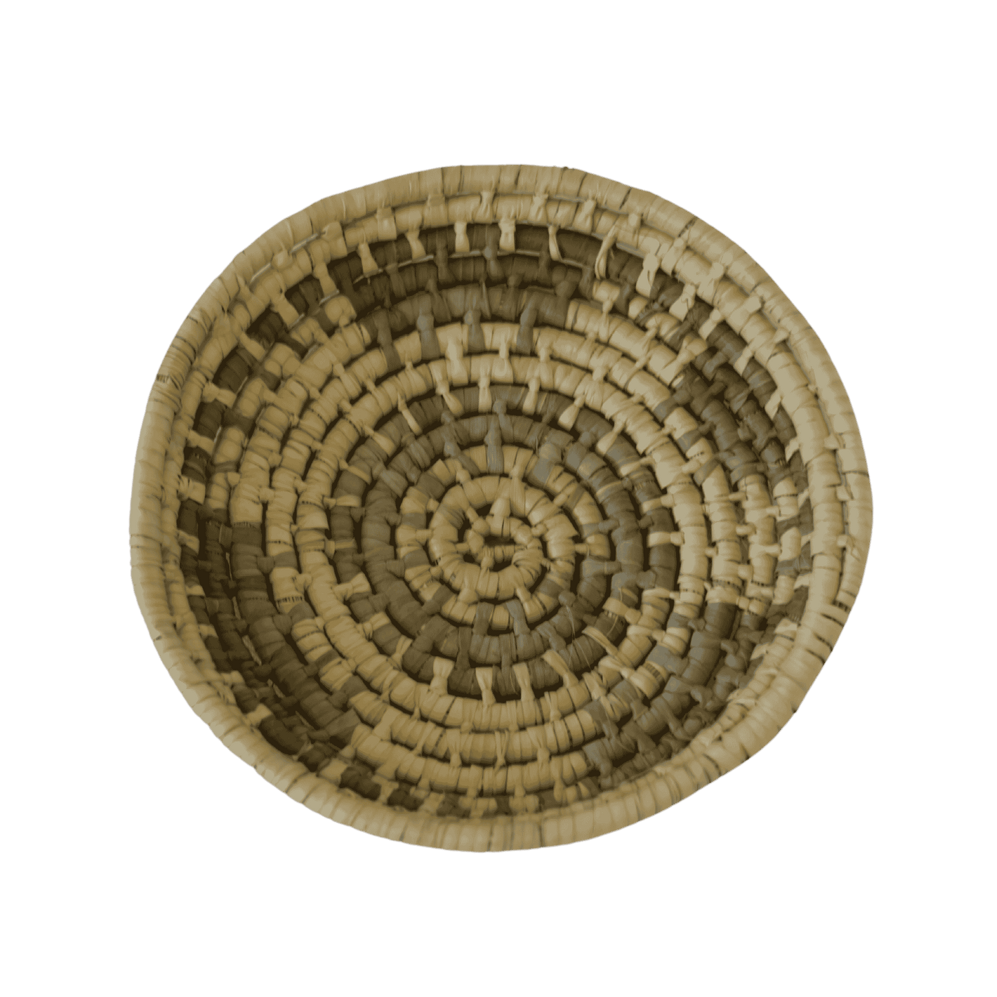 Handmade palm wall basket with natural pattern | Ø 25 cm