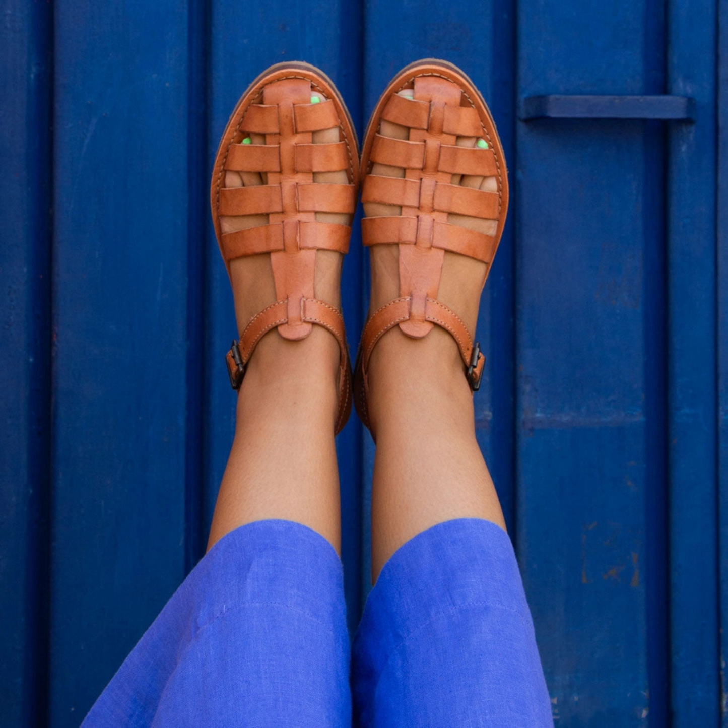 Chilaquiles Camel Sandals