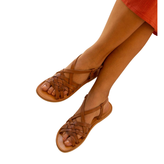 Sandales  bohèmes en cuir | Modèle TACO