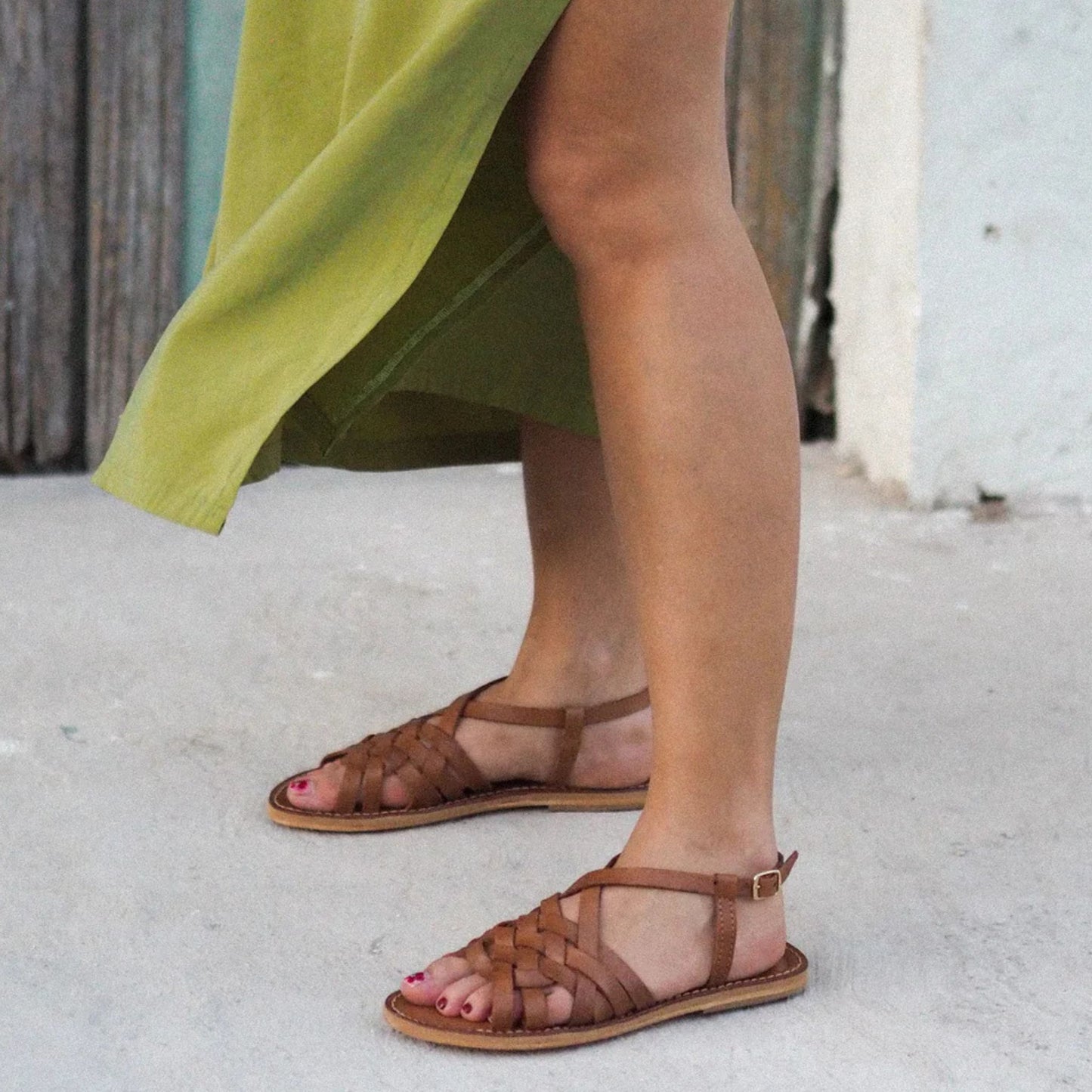 Bohemian leather sandals | TACO model
