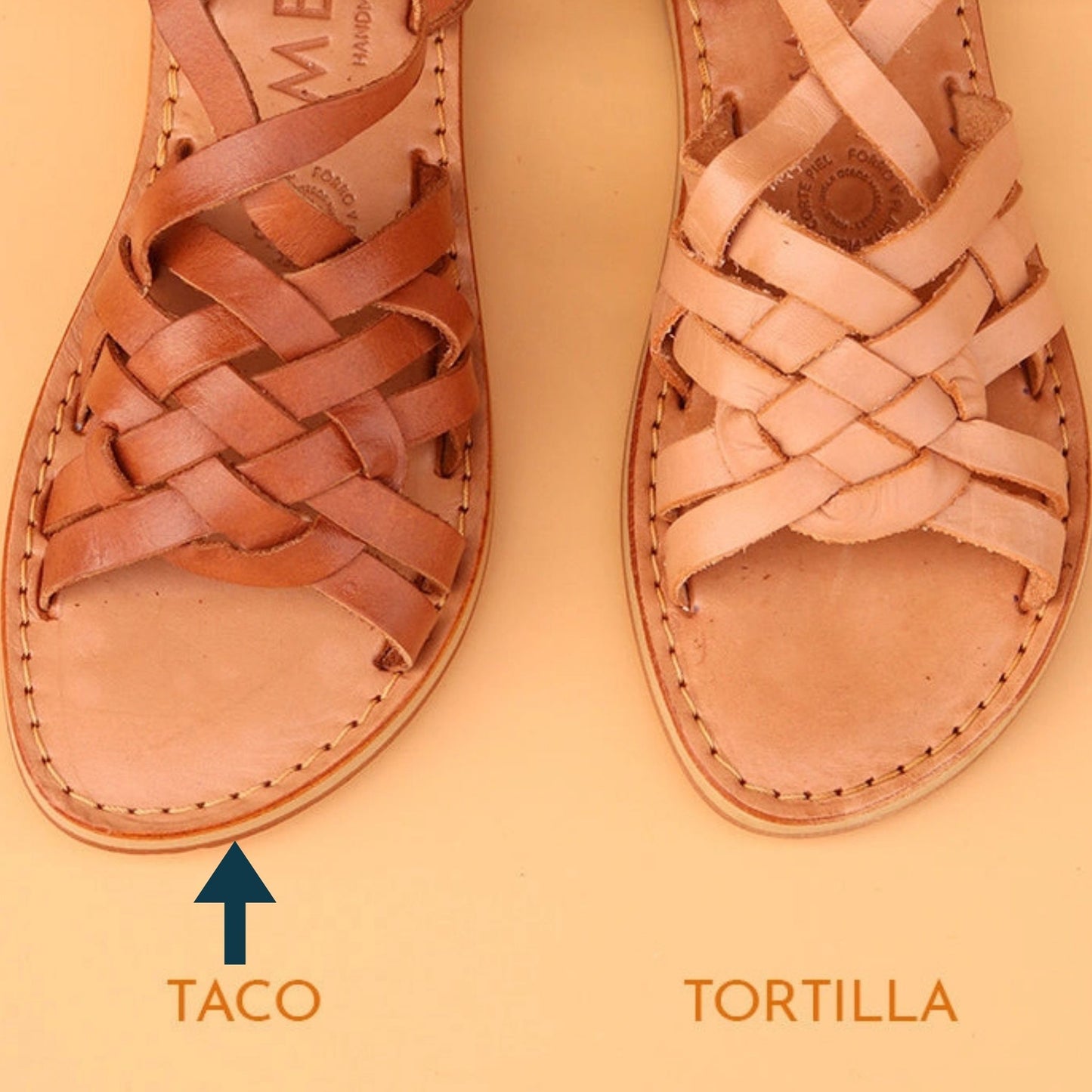 Bohemian leather sandals | TACO model